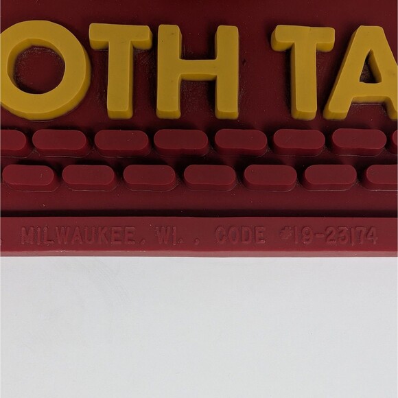 VTG Gettelman Lager Beer Bar Mat Red Rubber 14.5" x 11" Man Cave Double Hopped - Picture 5 of 9